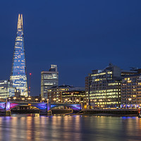 Buy canvas prints of The Shard by Night by peter tachauer
