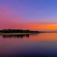 Buy canvas prints of Sunrise over Hanningfield Reservoir by peter tachauer