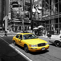 Buy canvas prints of Yellow Cab Manhattan by peter tachauer