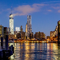 Buy canvas prints of Manhattan from Brooklyn by peter tachauer