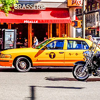 Buy canvas prints of Cab and Harley Manhattan by peter tachauer