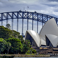Buy canvas prints of Sydney Harbour Panorama by peter tachauer