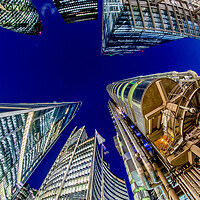 Buy canvas prints of Looking Up In The City by peter tachauer