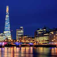 Buy canvas prints of River Thames Night by peter tachauer