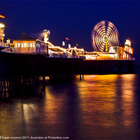 Buy canvas prints of Brighton's Palace pier by Dawn O'Connor