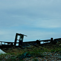 Buy canvas prints of An Old Wrecked Fishing Boat 5 by Dawn O'Connor