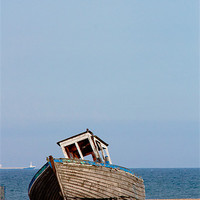 Buy canvas prints of An Old Wrecked Fishing Boat 10 by Dawn O'Connor