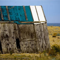 Buy canvas prints of The Old Winch Shed - Dungeness by Dawn O'Connor