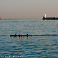 Buy canvas prints of Rowing at Dover by Dawn O'Connor