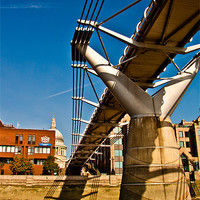 Buy canvas prints of Millennium Bridge by Dawn O'Connor