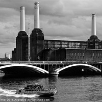 Buy canvas prints of Pink Floyds Pig, Battersea by Dawn O'Connor