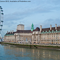 Buy canvas prints of London County Hall by Dawn O'Connor