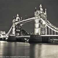 Buy canvas prints of Tower Bridge at Night by Dawn O'Connor