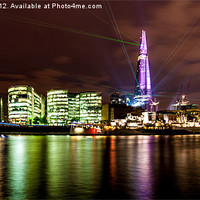 Buy canvas prints of The Shard Lasers by Dawn O'Connor