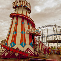 Buy canvas prints of Helter Skelter Clacton by Dawn O'Connor
