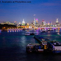 Buy canvas prints of London Skyline Sunset by Dawn O'Connor