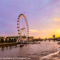 Buy canvas prints of London Sunset by Dawn O'Connor