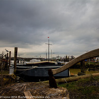 Buy canvas prints of Medway Boatyard by Dawn O'Connor