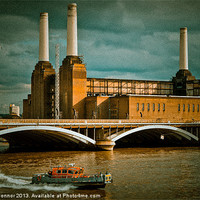Buy canvas prints of Pink Floyd Pig at Battersea by Dawn O'Connor