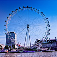 Buy canvas prints of London Eye by Dawn O'Connor