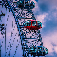 Buy canvas prints of London Eye by Dawn O'Connor
