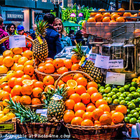 Buy canvas prints of Borough Market Fruit by Dawn O'Connor