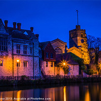 Buy canvas prints of The Bishops Palace Maidstone by Dawn O'Connor