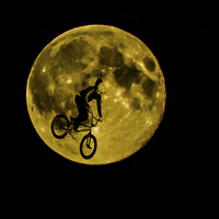 Buy canvas prints of BMX Moon Rider by Dawn O'Connor