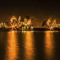 Buy canvas prints of The Thames Barrier by Dawn O'Connor