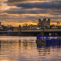 Buy canvas prints of Rochester High Tide Sunset by Dawn O'Connor