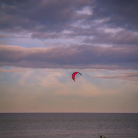 Buy canvas prints of Whitstable Kite Surfing by Dawn O'Connor