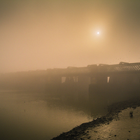 Buy canvas prints of River Medway Fog by Dawn O'Connor