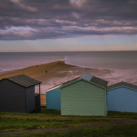 Buy canvas prints of Whitstable Beach Huts by Dawn O'Connor