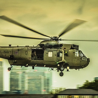 Buy canvas prints of Sea King Helicoptor by Dawn O'Connor