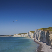 Buy canvas prints of  Seven Sisters Cliffs nr Beachy Head by Dawn O'Connor