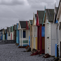 Buy canvas prints of  Southend Beach Huts by Dawn O'Connor