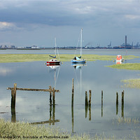 Buy canvas prints of River Medway by Dawn O'Connor