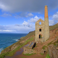 Buy canvas prints of Wheal Coates engine house by Graham Piper
