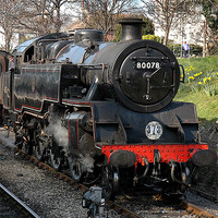Buy canvas prints of 80078 Swanage to Corfe line by Graham Piper