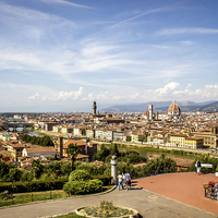 Buy canvas prints of  Florence Cityscape by Hannah Morley