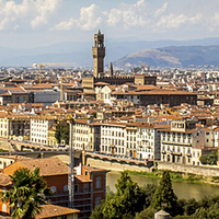 Buy canvas prints of  Florence Panorama by Hannah Morley
