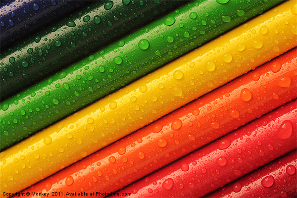 Rainbow Crayons Picture Board by Anthony Michael 