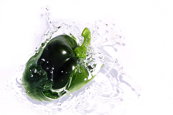 Fresh Green Pepper Picture Board by Anthony Michael 