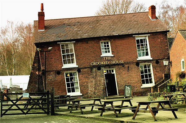 The Crooked House Pub Picture Board by Anthony Michael 
