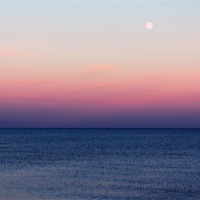 Buy canvas prints of Ocean Sunset Horizon by Anthony Michael 