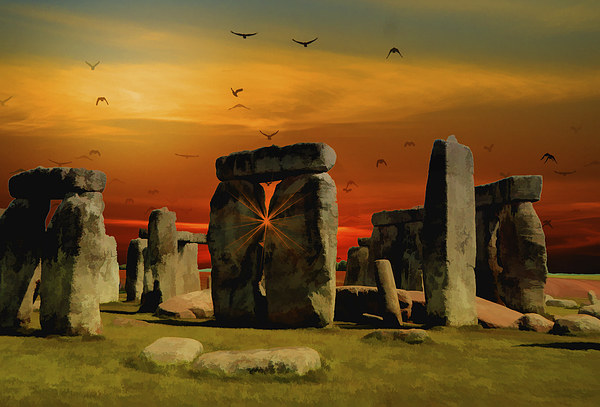 Stonehenge Fantasy Picture Board by Anthony Michael 
