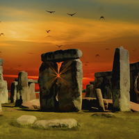 Buy canvas prints of Stonehenge Fantasy by Anthony Michael 