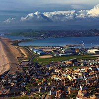 Buy canvas prints of Chesil Beach Portland  by Anthony Michael 