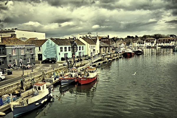 Weymouth Harbour Picture Board by Anthony Michael 