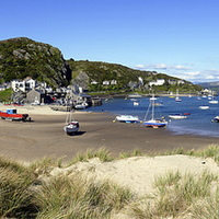 Buy canvas prints of Barmouth Panorama by Anthony Michael 